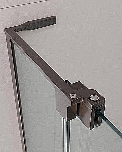 Душевой уголок Cezares Slider 80x90 AH-2-70/80-80/90-C-GM стекло прозрачное/профиль матовая оружейная сталь купить в интернет-магазине Sanbest