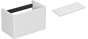 Тумба с раковиной и столешницей Allen Brau Gravity 80 1.370013.WM белая матовая для ванной в интернет-магазине Sanbest