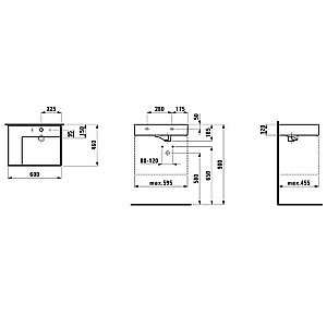 Раковина Laufen Kartell 8.1033.5.000.112.1 белая купить в интернет-магазине Sanbest