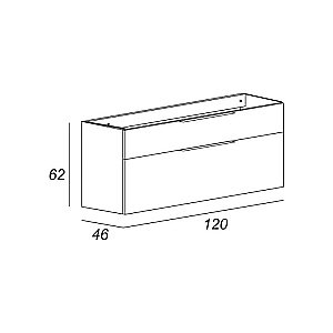 Тумба с раковиной Cezares URBAN 120 55163 120 Grigio opaco для ванной в интернет-магазине Sanbest