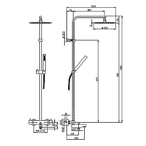 Душевая система PAINI Cox 78CR687TH хром купить в интернет-магазине сантехники Sanbest