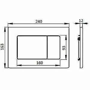 Кнопка для инсталляции Boheme 650-G золото купить в интернет-магазине сантехники Sanbest