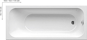 Ванна акриловая Ravak Chrome CE21000000 180x80 белый купить в интернет-магазине Sanbest
