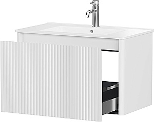 Тумба с раковиной и столешницей Allen Brau Gravity 80 1.370017.WM белая матовая для ванной в интернет-магазине Sanbest