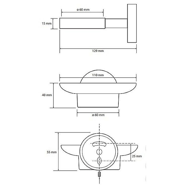 Набор аксессуаров Bemeta Omega 6 204601 хром купить в интернет-магазине сантехники Sanbest