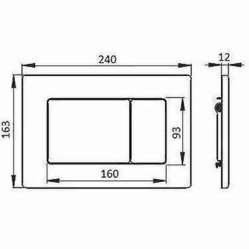 Кнопка для инсталляции Boheme 650-G золото купить в интернет-магазине сантехники Sanbest