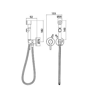 Гигиенический душ IDDIS Axes AXESBR2i08 купить в интернет-магазине сантехники Sanbest