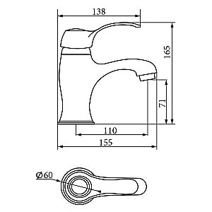 Смеситель для раковины Veragio Grazia VR.GRA-3510.CR купить в интернет-магазине сантехники Sanbest