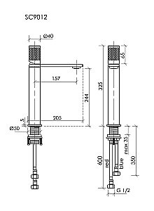 Смеситель для раковины Sancos Nexus SC9012CH хром купить в интернет-магазине сантехники Sanbest