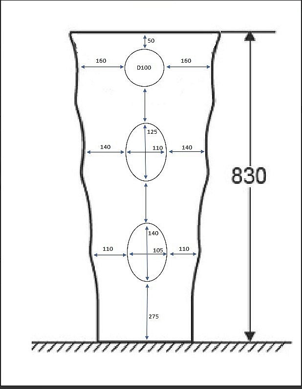 Напольная раковина CeruttiSpa Marco 42 CT7833 белая купить в интернет-магазине Sanbest