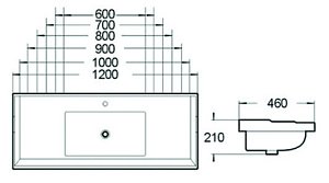 Раковина SantiLine 70 SL-2112(70) белая купить в интернет-магазине Sanbest