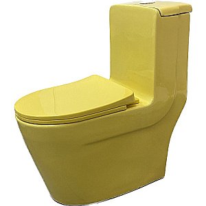 Унитаз-моноблок Laguraty 101Y желтый, с крышкой микролифт (детский) купить в интернет-магазине Sanbest