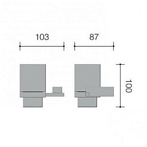 Стакан Schein REMBRANDT 063CS-R хром купить в интернет-магазине сантехники Sanbest