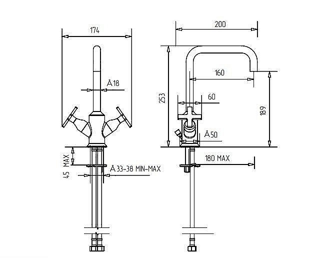 Смеситель для раковины Migliore Sirius 28164 хром купить в интернет-магазине сантехники Sanbest