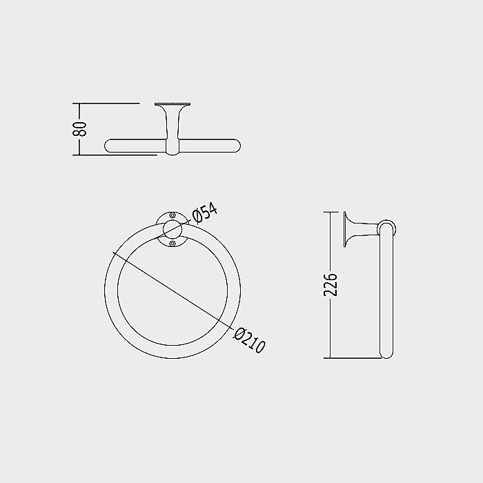 Полотенцедержатель DEVON&DEVON New York NY107CR купить в интернет-магазине сантехники Sanbest