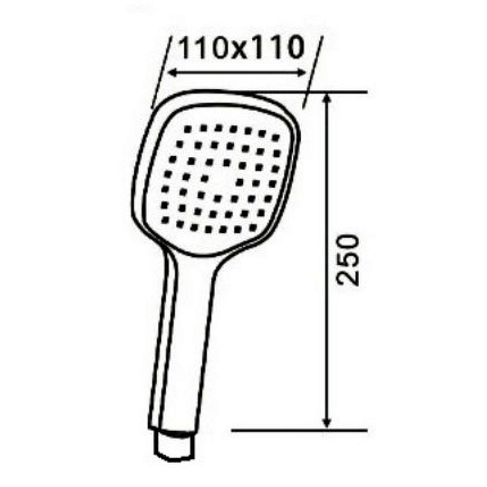 Душевая лейка Orange O-Shower S04HSB черный купить в интернет-магазине сантехники Sanbest