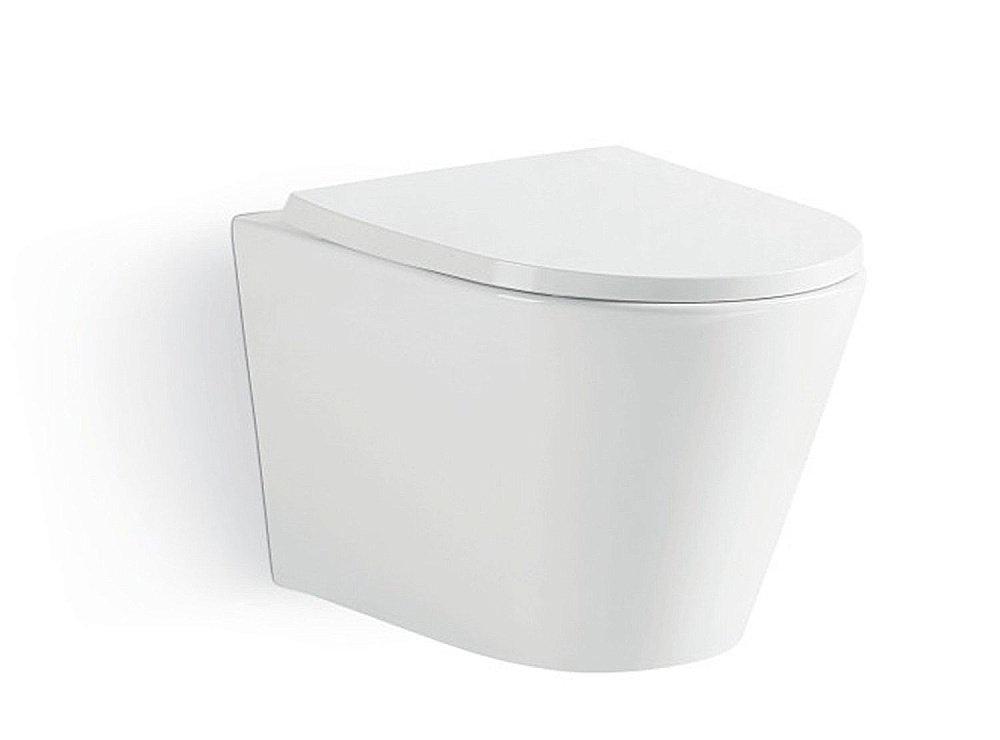 Унитаз подвесной Timo Inari TK-503 безободковый, с крышкой микролифт купить в интернет-магазине Sanbest