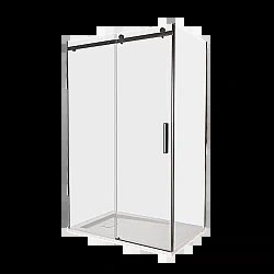 Душевой уголок Good Door Galaxy WTW+SP 130х70 стекло прозрачное/профиль черный купить в интернет-магазине Sanbest