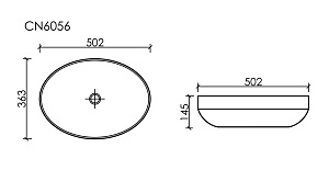 Раковина Ceramica Nova Element 50 CN6056MC капучино матовая купить в интернет-магазине Sanbest