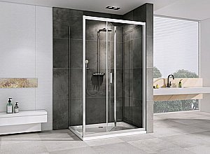Душевой уголок ABBER Sonnenstrand AG07110-S75 110x75 стекло прозрачное/профиль хром купить в интернет-магазине Sanbest
