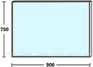 Зеркало De Aqua Сильвер 261665 90 серебро в ванную от интернет-магазине сантехники Sanbest