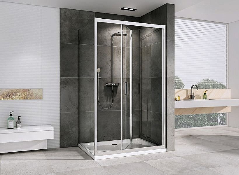 Душевой уголок ABBER Sonnenstrand AG07110-S75 110x75 стекло прозрачное/профиль хром купить в интернет-магазине Sanbest