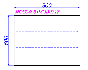 Зеркальный шкаф Aqwella Mobi 80 дуб балтийский в ванную от интернет-магазине сантехники Sanbest