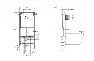 Инсталляция для унитаза BelBagno BB097 купить в интернет-магазине сантехники Sanbest