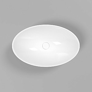 Раковина накладная WhiteCross Aquamarine 56 0715.056035.10100 черная, белая купить в интернет-магазине Sanbest