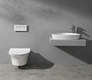 Раковина накладная Ceramalux N 59,5 7472B белая купить в интернет-магазине Sanbest