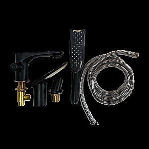 Смеситель на борт ванны Радомир Эдельвейс 1-27-6-0-0-626 черный матовый купить в интернет-магазине сантехники Sanbest