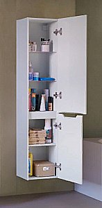 Пенал Jorno Slide 33 Sli.04.150/P/W белый для ванной в интернет-магазине сантехники Sanbest