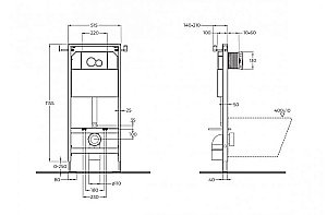 Инсталляция для унитаза BelBagno BB097 купить в интернет-магазине сантехники Sanbest