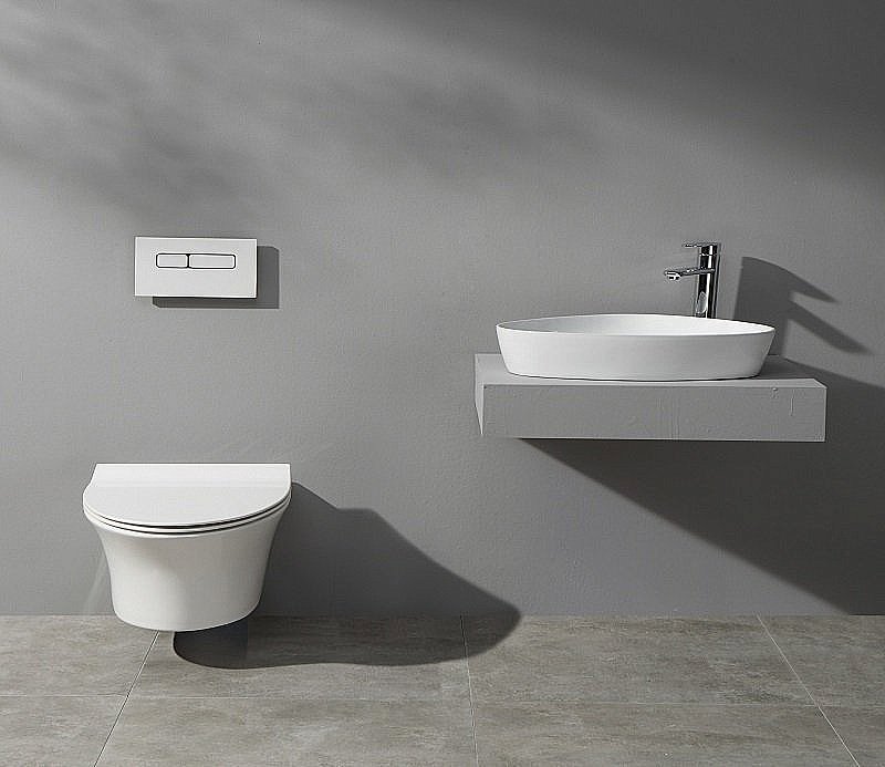 Раковина накладная Ceramalux N 59,5 7472B белая купить в интернет-магазине Sanbest