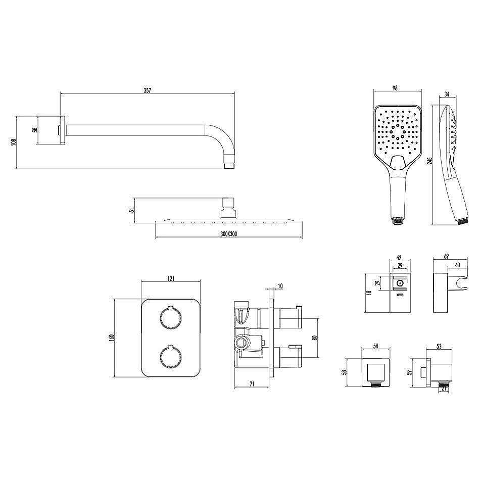 Душевая система Lemark Yeti LM7849C купить в интернет-магазине сантехники Sanbest