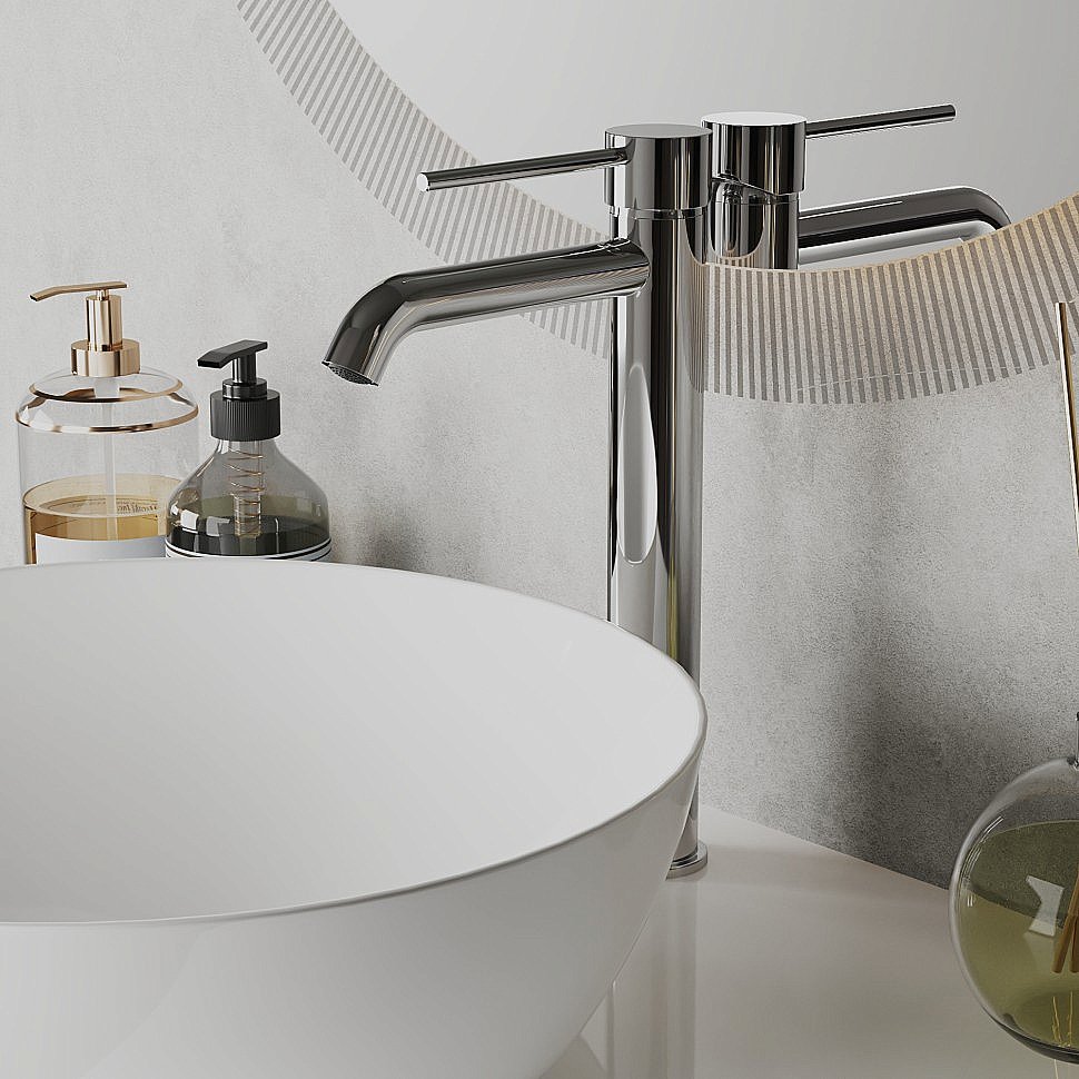 Смеситель для раковины PAINI Cox 78CR205OLL хром купить в интернет-магазине сантехники Sanbest