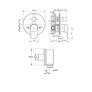 Душевая система Ideal Standard Idealrain Ceraflex BC447AA купить в интернет-магазине сантехники Sanbest