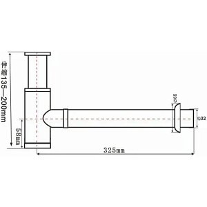 Сифон для раковины SantiLine SL-117 купить в интернет-магазине сантехники Sanbest