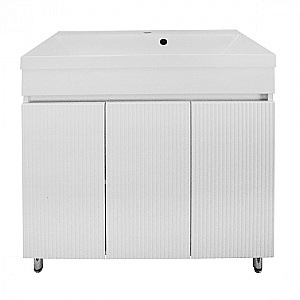 Тумба с раковиной Loranto Serenada CS00097005 80/Н белая для ванной в интернет-магазине Sanbest