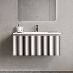 Тумба с раковиной Sancos Snob R 1.0 SNR1.090SM/CN7002 Doha Soft для ванной в интернет-магазине Sanbest