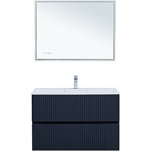 Тумба с раковиной Aquanet Джейн 100 313304 маренго для ванной в интернет-магазине Sanbest