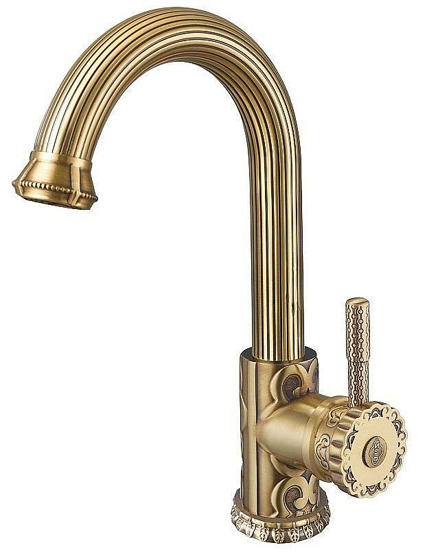 Смеситель для раковины ZORG Antic A 113U-BR купить в интернет-магазине сантехники Sanbest