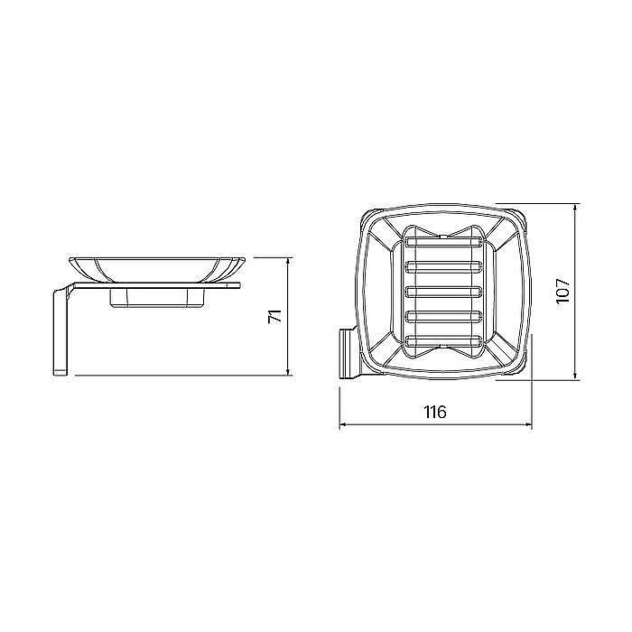 Мыльница Iddis Slide SLIGMG0i42 купить в интернет-магазине сантехники Sanbest