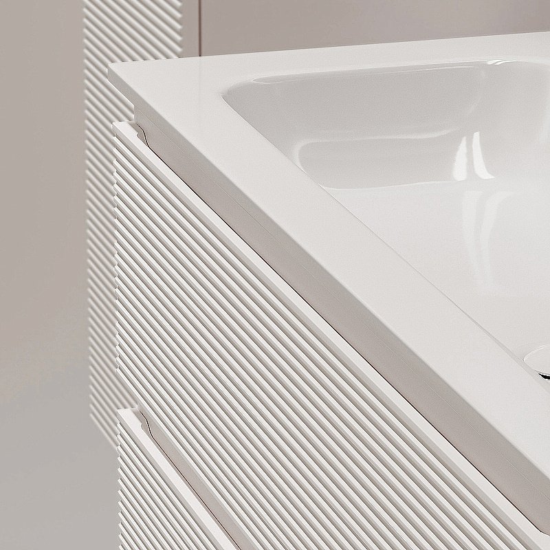 Тумба с раковиной Sancos Folk 60 FL60W Bianco для ванной в интернет-магазине Sanbest