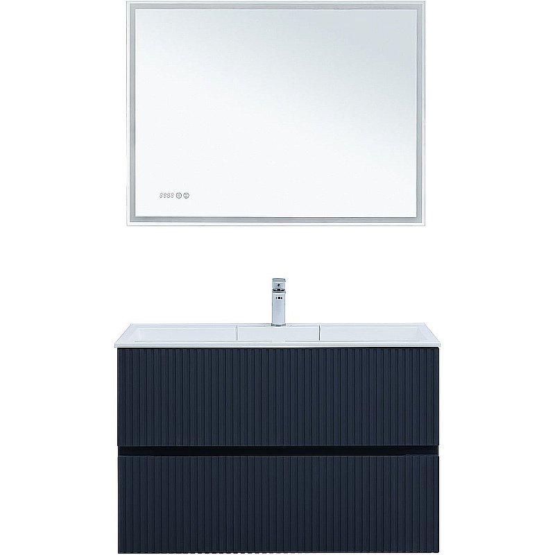 Тумба с раковиной Aquanet Джейн 100 313304 маренго для ванной в интернет-магазине Sanbest