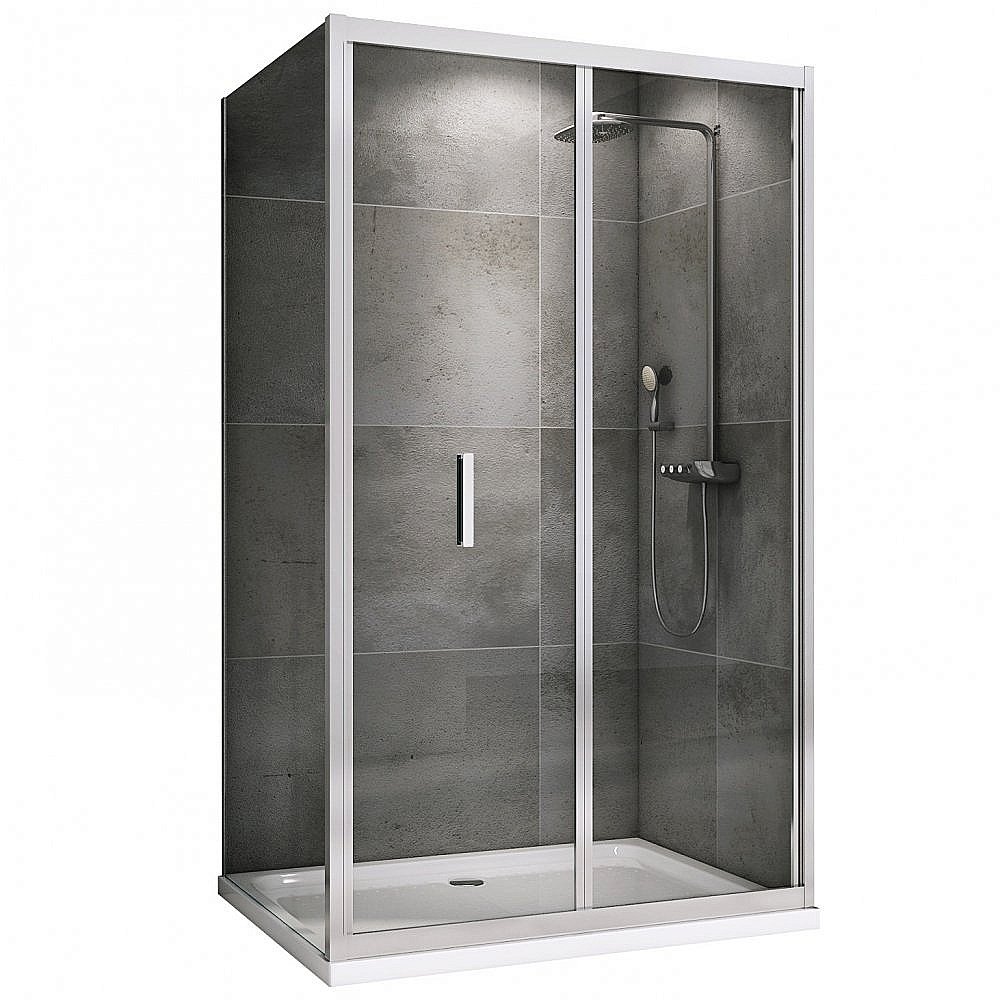 Душевой уголок ABBER Sonnenstrand AG07110-S75 110x75 стекло прозрачное/профиль хром купить в интернет-магазине Sanbest
