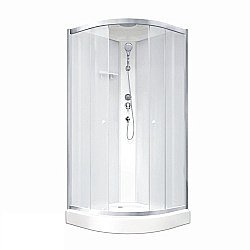 Душевая кабина Parly Bianco BETT831 80х80 стекло матовое/профиль матовый хром купить в интернет-магазине Sanbest