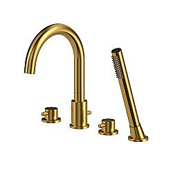 Смеситель для ванны WhiteCross Y Y1232GLB матовое золото купить в интернет-магазине сантехники Sanbest