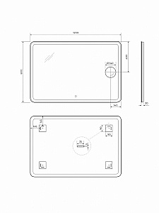 Зеркало BelBagno SPC-MAR-1200-800-LED-TCH-LNZ в ванную от интернет-магазине сантехники Sanbest