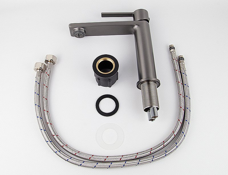 Смеситель для раковины Kaiser Serio 05311-15 вороненая сталь купить в интернет-магазине сантехники Sanbest